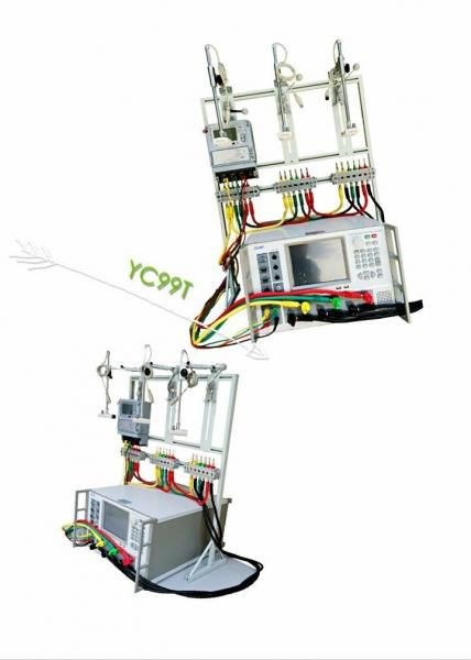 Vollautomatisches tragbares Energiezähler-Testgerät mit hoher Genauigkeit 0,05 Kann sowohl einphasige als auch dreiphasige MUTs auf einem 3-Positionen-Testgestell testen